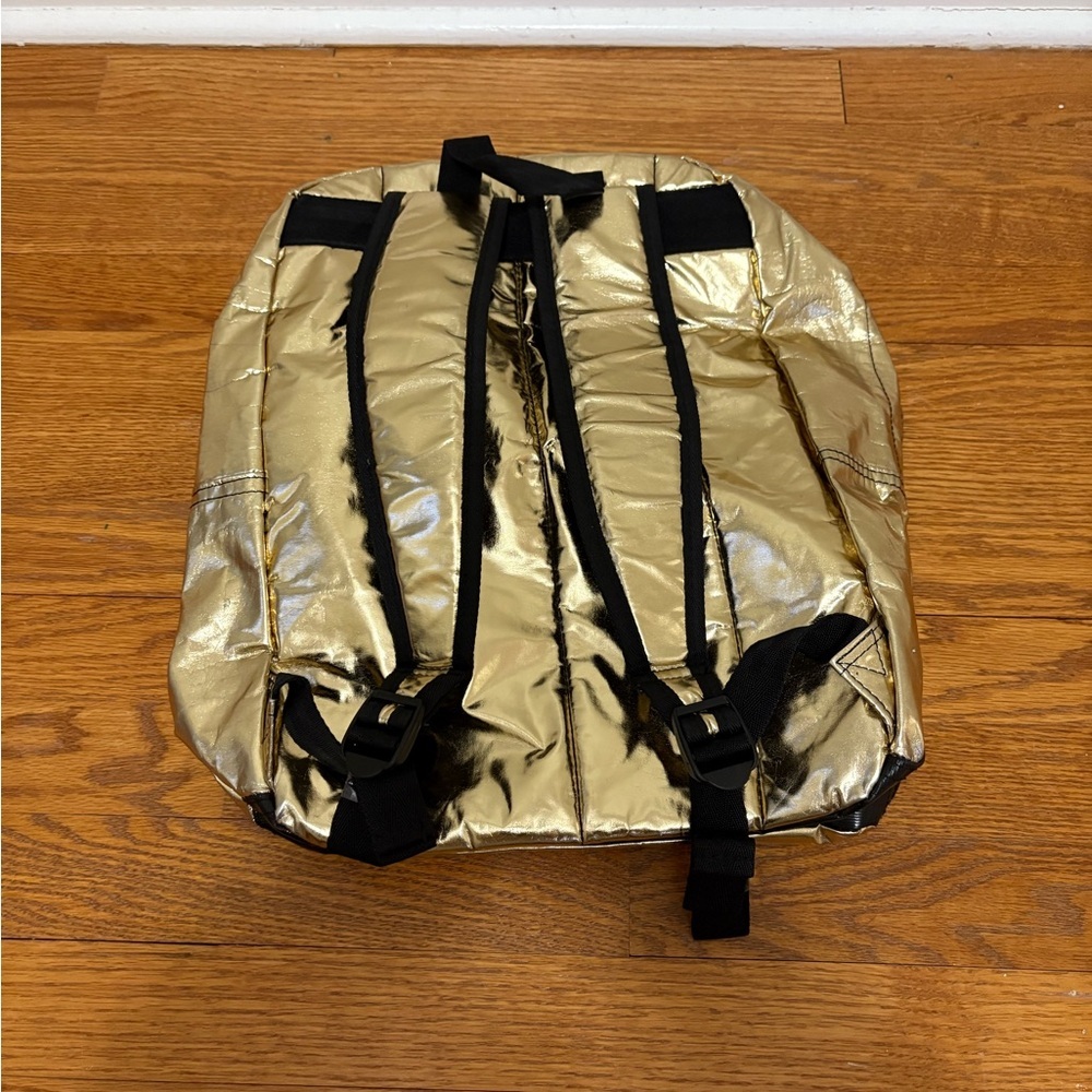 Gold Metallic Backpack - Picture 5 of 6